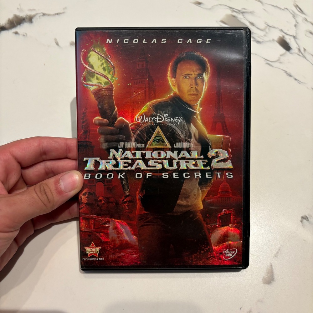 National Treasure 2: Book of Secrets DVD Nicolas Cage Disney Adventure‎ Movie